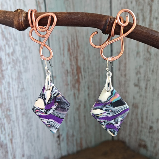 Handmade polymer earrings