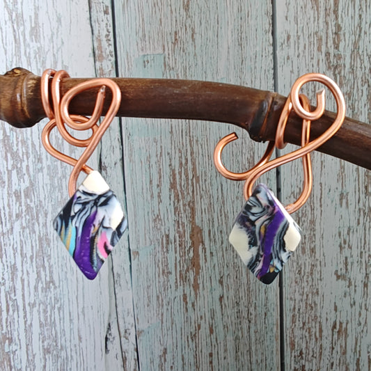 Handmade polymer earrings