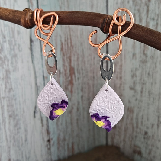 Handmade polymer earrings