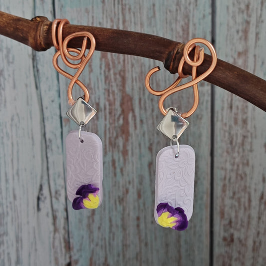 Handmade polymer earrings